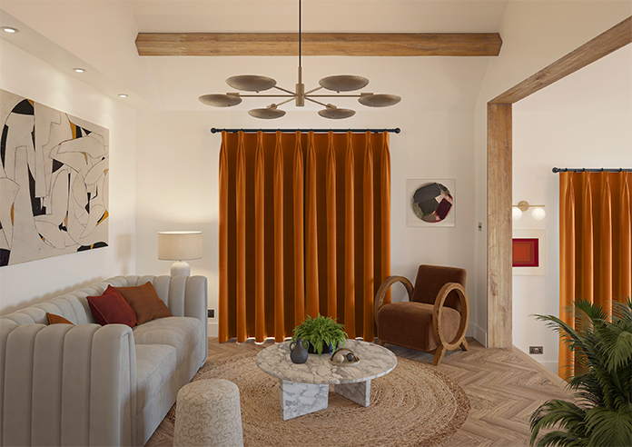 Ultra Luxe Velvet, Rust - Made to Measure Curtains - Image 15